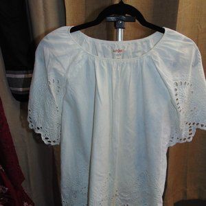 Cat & Jack Top White Large(10/12)   ((B3))